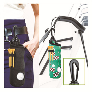Factory Custom Portable <b>Golf</b> <b>Balls</b> Waist Bag with Light Weight Hook <b>Ball</b> Protection Cover with Diving Material Strap Hook - Product Image 2