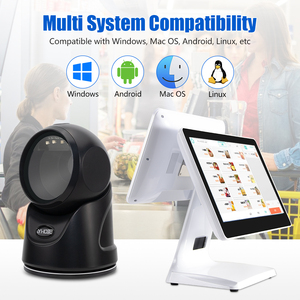 Escáner de Código de Barras CMOS 2D Inalámbrico de Escritorio con Carga Inalámbrica, BT, 2600 mAh, Detección Automática de Códigos QR con Base de Carga - Product Image 4