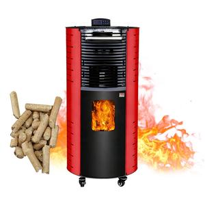 Estufa de Pellets de Biomasa de Buena Calidad y Económica, Calentador de Aire con Fuego Real, Estufa de Pellets de Madera Independiente - Product Image 6