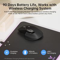 Souris de jeu sans fil Rapoo MT760 Mini BT 5.0 2.4G, prend en charge 4 appareils, 11 touches programmables, 4K DPI, souris de bureau pour PC
