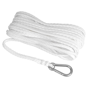 Cordon en polypropylène tressé creux de couleur blanche, diamètre personnalisé de 2 mm à 30 mm, pour ligne d'ancrage - Product Image 1