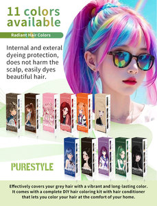 PureStyle – Crème colorante capillaire <span class=keywords><strong>bio</strong></span> de haute qualité à faible MOQ pour usage domestique avec oxydant et kit d'outils de coiffure - Product Image 6