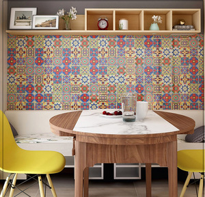 Nuovo stile retrò <span class=keywords><strong>arte</strong></span> piastrelle 300*300 millimetri per la casa negozio di caffè di ceramica per pavimenti e rivestimenti - Product Image 2