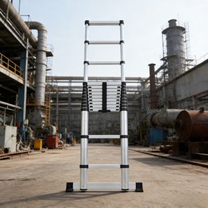 Échelle télescopique multifonctionnelle en alliage d'aluminium épaissi de haute qualité à 12 marches, pliable pour usage domestique - Product Image 2