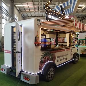 Custom Bbq Food Truck Cart Pizza Burger Ice Cream Coffee Food Truck Van <b>Freezer</b> Ice Cream Food Trailer for Sale Used - Product Image 5