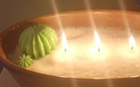 Bougies de cire de sable de cire de sable de bougie perlée naturelle à base de plantes de vente chaude pour la décoration de mariage
