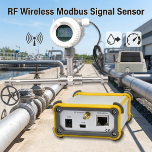 Solar power wireless water meter Lorawan ultrasonic flow meter 64 channels modbus sensor RS485 mbus water meter - Product Image 1