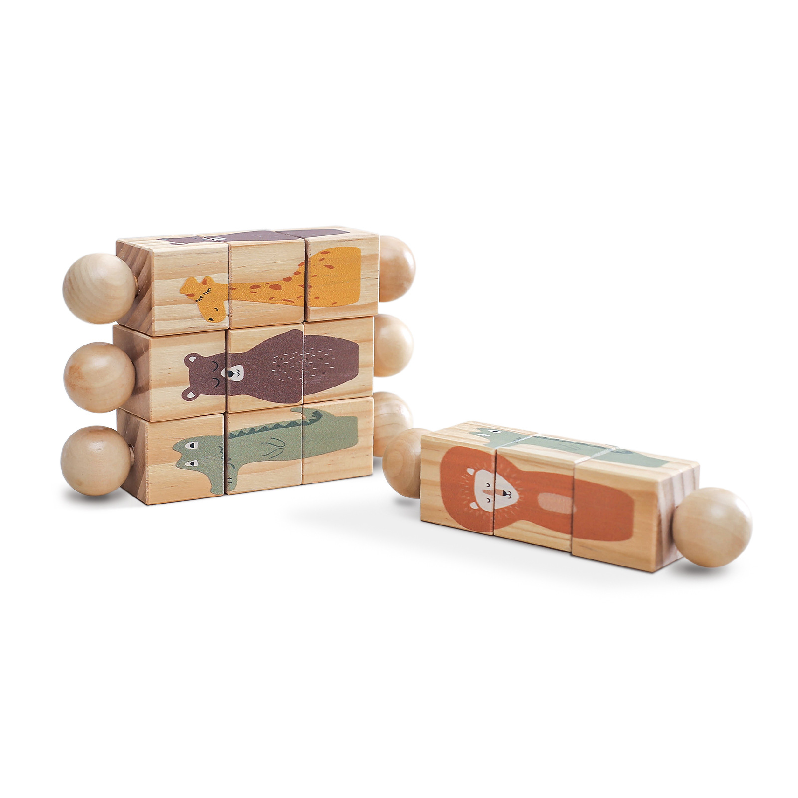 Hochet rotatif en bois