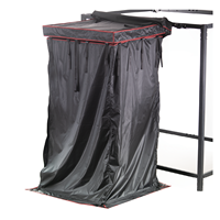 Tente de Douche Latérale pour Voiture Hiycamp en Aluminium de Haute Qualité, Facile à Installer, Quatre Saisons, avec Éclairage LED Intégré et Poche – Vente en Gros