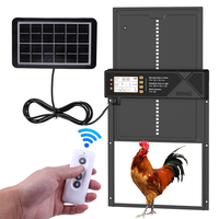 Porte de poulailler automatique à commande à distance, multi-modes, alimentée par énergie solaire, batterie au lithium