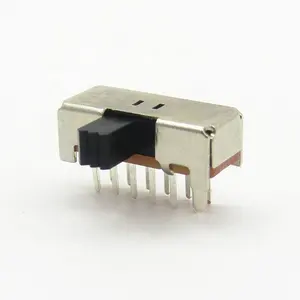 this 2Position and 0.3A 50VDC Slide Switch have 12Pins Function 4P2T Apply to telecommunications