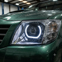 VAHID 5D Crystal Angel Eyes I6-U DRL Luces de Circulación Diurna WRGB LED Halo Ring LED  Modificación de Faros Controlados por APP