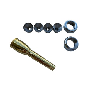 Boquilla de <span class=keywords><strong>trompeta</strong></span> de latón chapada en oro Tamaño 7 con 3C 2C 2B 3B juego de boquillas múltiples <span class=keywords><strong>Bach</strong></span> para principiantes accesorios profesionales - Product Image 4