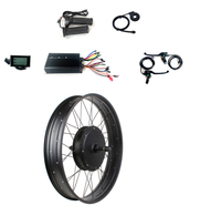 Kit moteur de moyeu arrière pour pneus larges 48-72V 2000W 3000W, compatible avec jantes de pneus larges 20"*4.0 26"*4.0, espacement de déport 170/190mm, 48V-72V