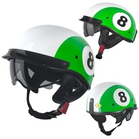 Casque demi-face rétro classique de style urbain avec visière rétractable dissimulée, en ABS, visière amovible, doublure amovible, à dégagement rapide, pour la plage