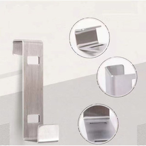 Crochet de porte en acier inoxydable 8x2,2x1,6 cm, crochet durable pour tiroir de placard, pour bureau et diverses situations - Product Image 1