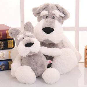 Schnauzer Figuur Duitse Herder Politiehond Schattige Pluche Speelgoed Meester Hond Pop Kinderen Cadeau Groothandel - Product Image 2