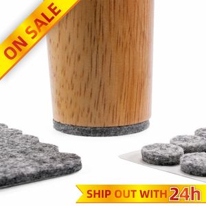 Protector de suelo de fieltro sin ruido, almohadillas de fieltro autoadhesivas para proteger el suelo de madera, varios tamaños - Product Image 6