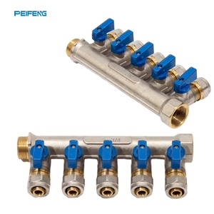 Collecteurs et vannes flexibles en laiton modernes PEIFENG, 2 à 6 voies, <span class=keywords><strong>pour</strong></span> systèmes de <span class=keywords><strong>chauffage</strong></span> par le <span class=keywords><strong>sol</strong></span>, <span class=keywords><strong>prix</strong></span> d'usine - Product Image 1