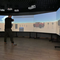 Kamera Respons Cepat 60fps Simulator Tembak Virtual Perangkat Lunak Proyeksi AR Interaktif Permainan Tembak Target Dinding 6 Tema