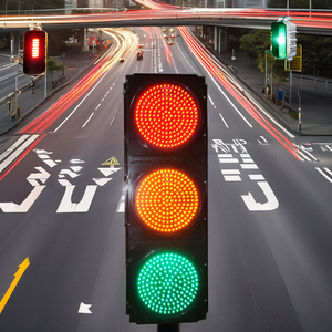 300Mm Hot Bán Giao Thông Đầy Đủ Màn Hình Hiển Thị Màu Đỏ Vàng Màu Xanh Lá Cây Nhiều Màu An Toàn Đường Bộ Tín Hiệu Ánh Sáng - Product Image 4