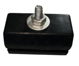 rubber waffle mounting pod for air conditioners