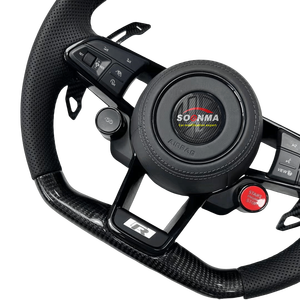 Volant sport en fibre de carbone, mise à niveau et modification pour Audi <span class=keywords><strong>R8</strong></span> Volkswagen <span class=keywords><strong>Golf</strong></span> - Product Image 3