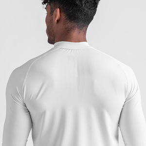 OEM/ODM男士性能男士健身风格长袖弹力棉氨纶t恤 - Product Image 3