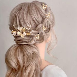 7 Pieces <strong>Wedding</strong> <strong>Hair</strong> <strong>Pins</strong> Gold Leaf Bride Pearl Hairpins <strong>Hair</strong> Accessories Flower <strong>Hair</strong> Accessories <strong>for</strong> Brides - Product Image 5