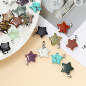 Colgante de Estrella de Piedra Natural para Hacer Collares, Accesorios de Joyería DIY, Origen Yiwu, Estilo Dulce Otoño 2025 AC4010 - Product Image 3