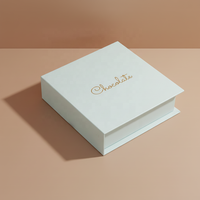 Boîte rigide en kraft écologique et recyclable, en forme de livre, avec fermeture magnétique |   Emballage cadeau de luxe pour cosmétiques et bijoux sur mesure