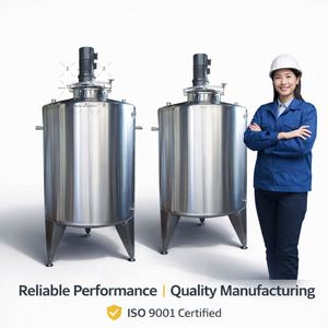 200L 500L 1000L 2000L Stainless Steel Mixing Tank Emulsifying Homogenizer Tank Electric Steam <b>Heating</b> Mixing Tank With Agitator - Product Image 6