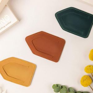 Hot Selling PU Leather Elegant Geometric Leather <b>Bookmark</b> Premium Gift Durable Page Clip for Journals Gift for Read Lovers - Product Image 2