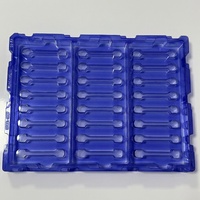 Plateau en blister PET rouge opaque anti-rayures de 1,2 mm, plateau thermoformé sur mesure pour composants électroniques de précision OEM ODM