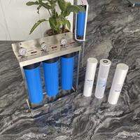 Système de filtration d'eau manuel pour toute la maison, sur mesure pour le marché du Moyen-Orient, filtration en 3 étapes, cadre en acier inoxydable 4,5 x 20 po, usage domestique