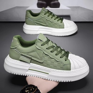 Nouvelles chaussures de sport décontractées en maille respirante pour l'été, petites chaussures blanches pour hommes, plateforme antidérapante, chaussures de sport tendance décontractées - Product Image 2