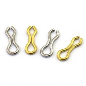 Conector de pesca de agua salada, anillo deslizante de latón de acero inoxidable, colgador de gancho, ojales de plomo de 8 formas - Product Image 4