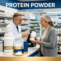 Poudre de protéines naturelles multi-sources avec vitamines et minéraux, formules personnalisées, complément nutritionnel quotidien pour adultes