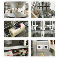 Machine automatique d'emballage de salades et de fruits mélangés, conditionnement de la laitue en sacs, pesage et emballage en une seule opération