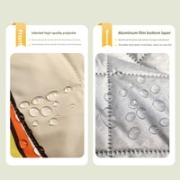 Nouveau sac à bandoulière pour pique-nique en plein air, portable, facile à ranger, imperméable, résistant à l'humidité, épaissi, antidérapant, léger et durable