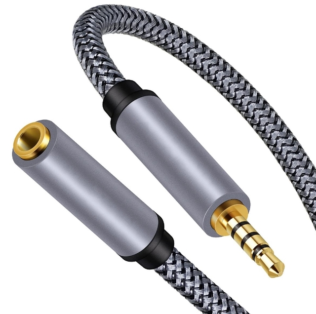 3.5mm Extension Audio Male to Female Aux Adapter Hi-Fi Sound Stereo Extender Cord Headphone Extension Cable