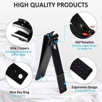Ensemble de manucure portable luxueux en acier inoxydable Kit de soins des ongles avec boîte pour salon de toilettage brun