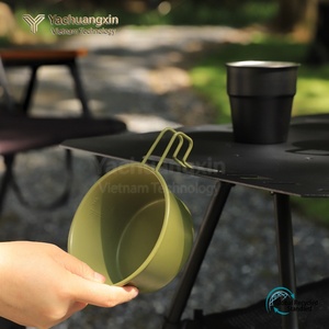 Mesa Plegable de Aluminio para Exteriores, Rectangular, Portátil, para Camping, Picnic, Té, con Malla de Almacenamiento y Gancho para Linterna - Product Image 4