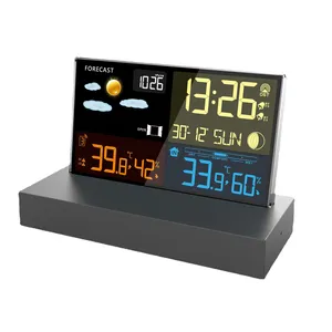 ワイヤレス気象台デジタル温度計温度湿度天気予報電気デスクトップ時計スマート気象台