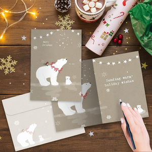 Tarjetas de Felicitación Navideñas para Transmitir Saludos Festivos - Product Image 3