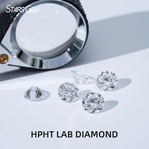Diamantes sintéticos sueltos de corte brillante redondo, color DEF, cultivados en laboratorio HPHT de Starsgem, para la fabricación de joyas. - Product Image 1