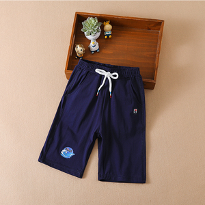 Shorts de sport en coton pour garçons, vente en gros, personnalisables, pour tout-petits, enfants, bébés, décontractés, tissés, unis, imprimés, maintien moyen 500 156 - Product Image 2