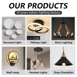 Lampadario <span class=keywords><strong>a</strong></span> sospensione LED <span class=keywords><strong>a</strong></span> 2 livelli post-moderno per soggiorno e camera da letto, faretto rotondo <span class=keywords><strong>a</strong></span> cerchio in ferro nero e oro per la casa - Product Image 2