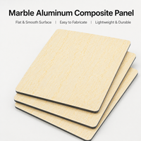 Panneau composite en aluminium (ACP/ACM) de 4 mm avec finition motif marbre, étanche et résistant aux intempéries pour revêtement mural extérieur