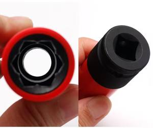 1/2 'ड्राइव मर्सेडीज फैक्ट्री व्हील लॉक रिमूवर कुंजी करोड़-मो सामग्री 17 मिमी हेक्स कुशल बोल्ट हटाने का उपकरण - Product Image 3